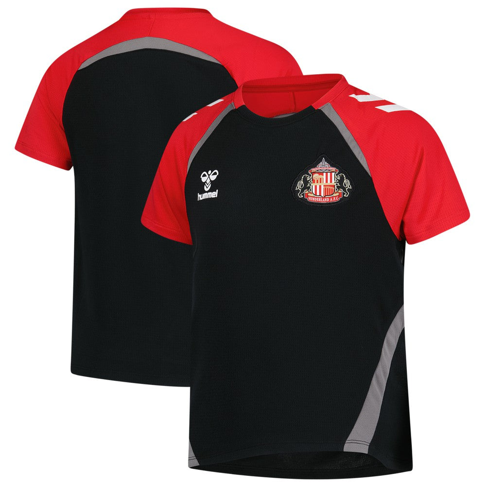 Sunderland Hummel Training Jerseys / Black- Kids