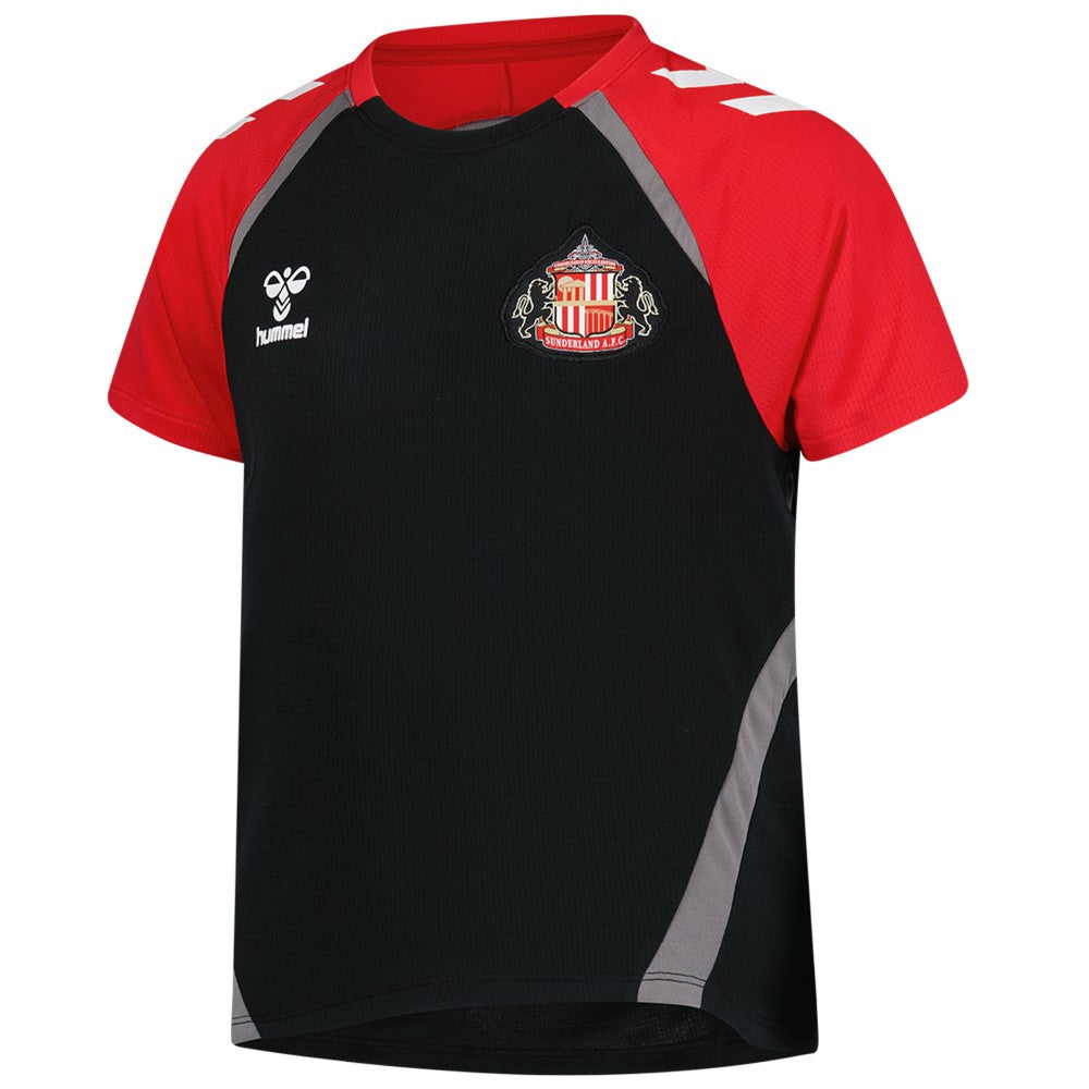 Sunderland Hummel Training Jerseys / Black- Kids