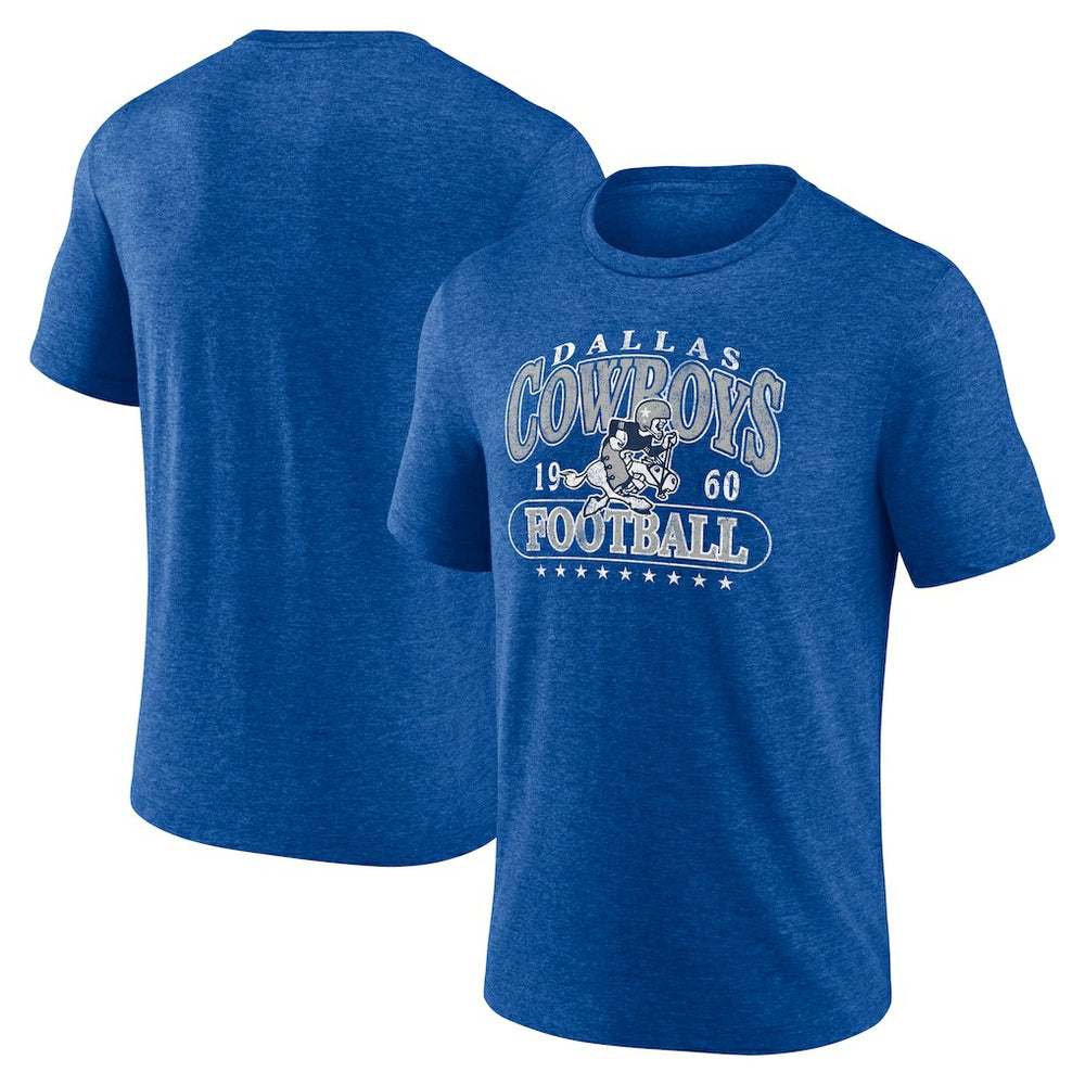Dallas Cowboys Retro Tri-Blend T-Shirt Royal - NFL
