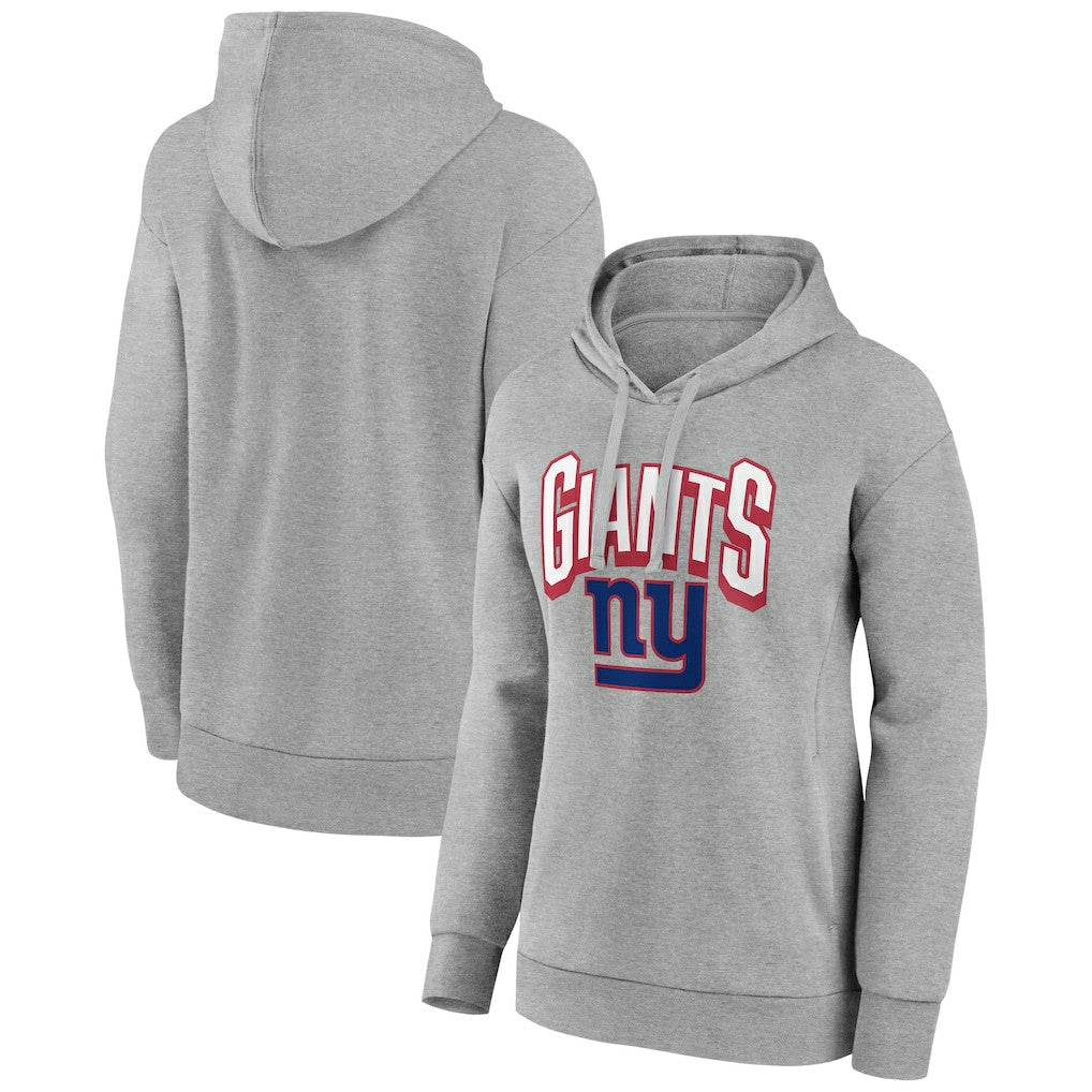 New York Giants Women's Coverage Pullover Hoodie Gray - NFL