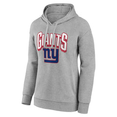 New York Giants Women's Coverage Pullover Hoodie Gray - NFL