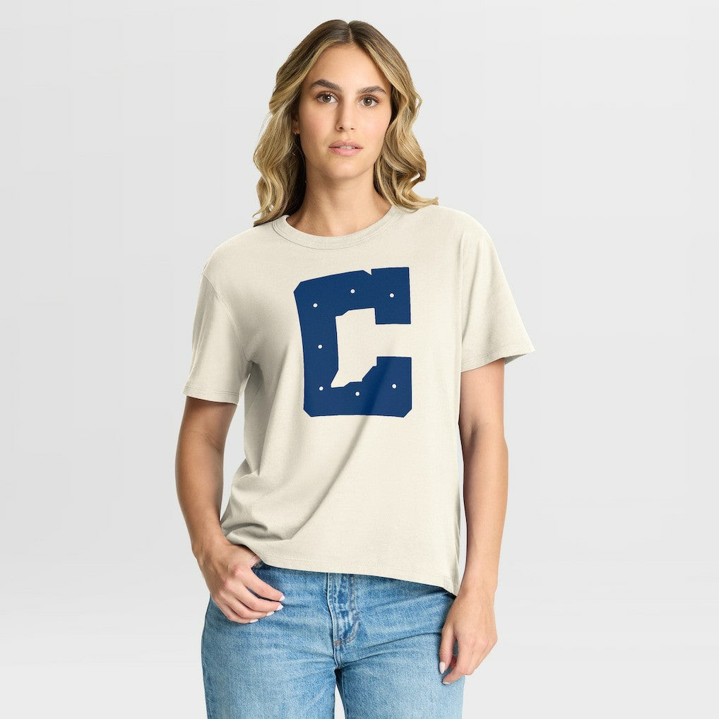 Indianapolis Colts Women's Dove Legacy T-Shirt Cream - Fanatics