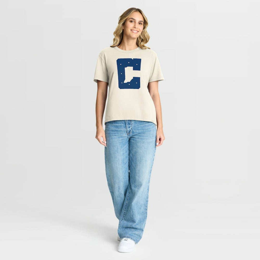 Indianapolis Colts Women's Dove Legacy T-Shirt Cream - Fanatics