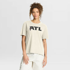 Atlanta Falcons Women's Dove Legacy T-Shirt Cream - Fanatics