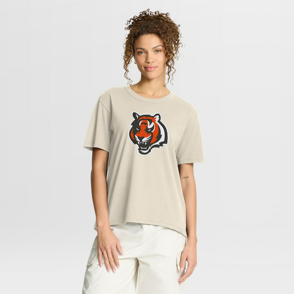 Cincinnati Bengals Women's Dove Legacy T-Shirt Cream - Fanatics