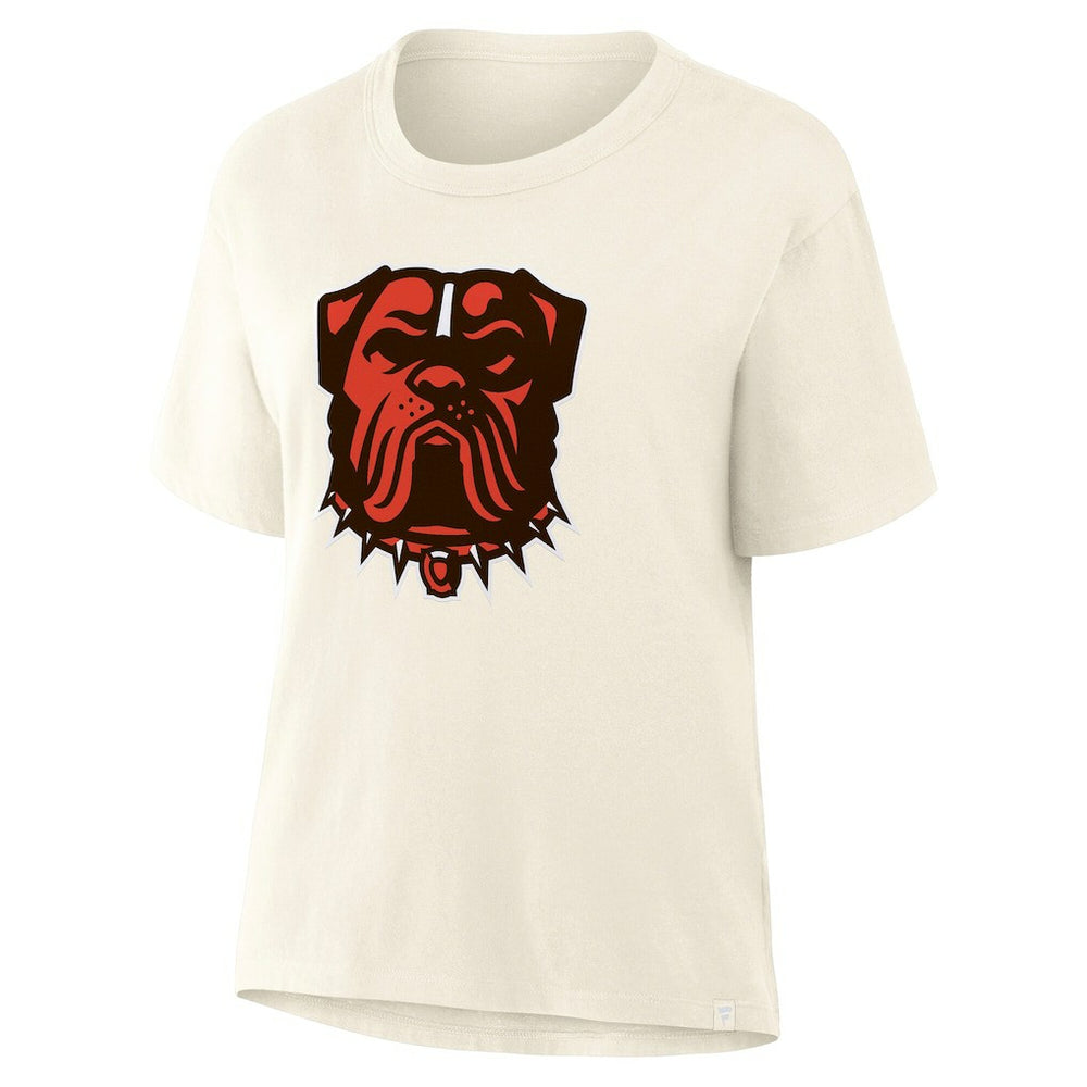 Cleveland Browns Women's Dove Legacy T-Shirt Cream - Fanatics