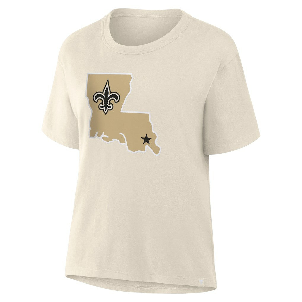 New Orleans Saints Women's Dove Legacy T-Shirt Cream - Fanatics