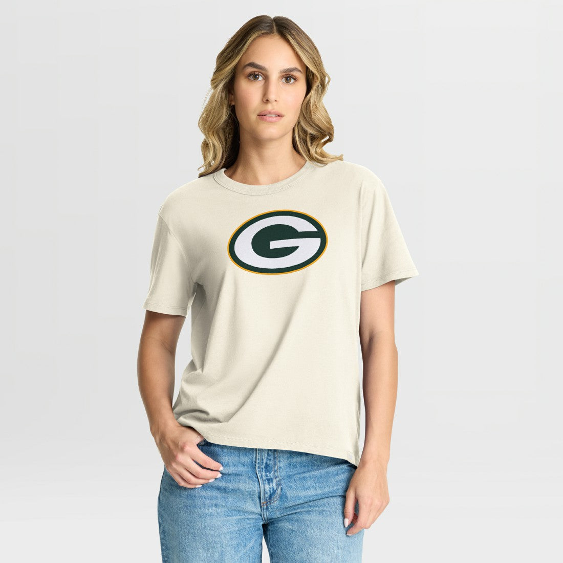 Green Bay Packers Women's Dove Legacy T-Shirt Cream - Fanatics