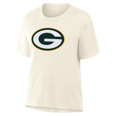 Green Bay Packers Women's Dove Legacy T-Shirt Cream - Fanatics