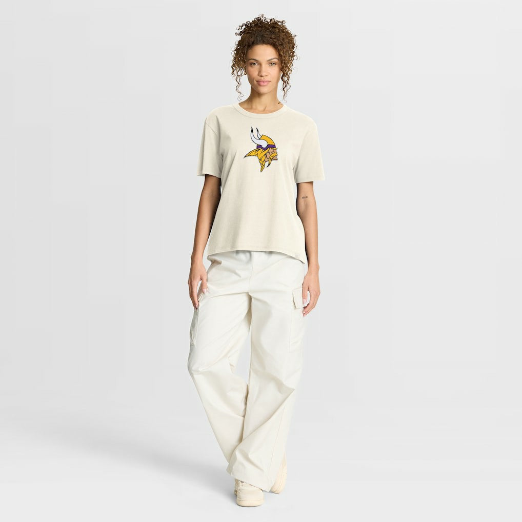 Minnesota Vikings Women's Dove Legacy T-Shirt Cream - Fanatics