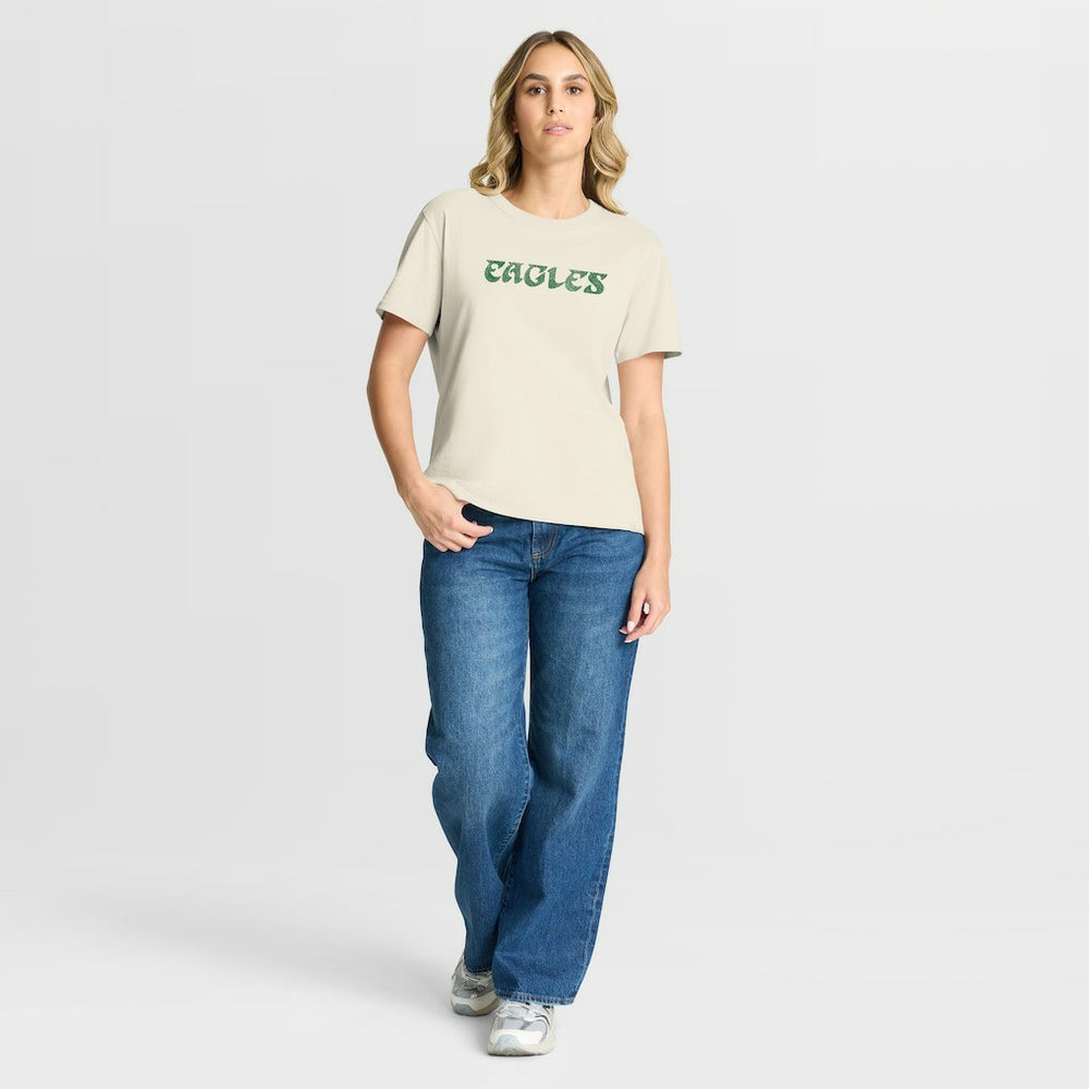 Philadelphia Eagles Women's Dove Legacy T-Shirt Cream - Fanatics