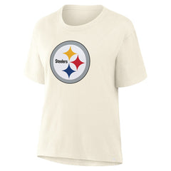 Pittsburgh Steelers Women's Dove Legacy T-Shirt Cream - Fanatics