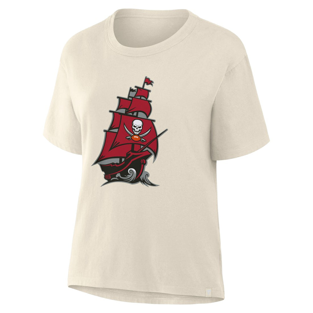 Tampa Bay Buccaneers Women's Dove Legacy T-Shirt Cream - Fanatics