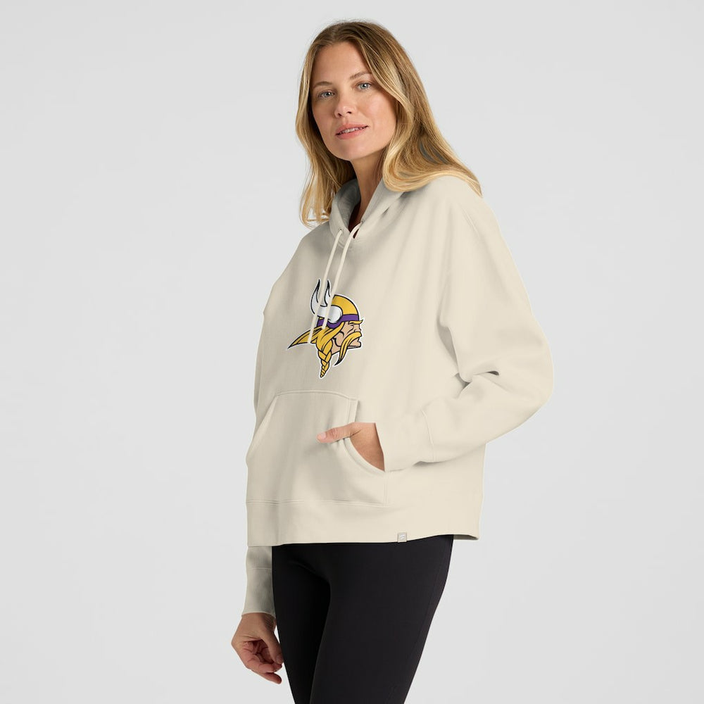 Minnesota Vikings Women's Dove Legacy Pullover Hoodie Cream - Fanatics