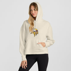 Minnesota Vikings Women's Dove Legacy Pullover Hoodie Cream - Fanatics