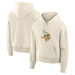 Minnesota Vikings Women's Dove Legacy Pullover Hoodie Cream - Fanatics
