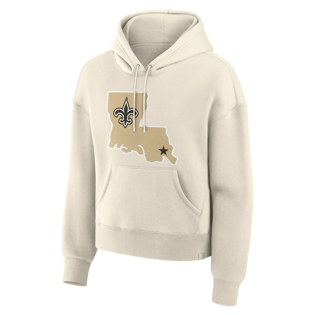 New Orleans Saints Women's Dove Legacy Pullover Hoodie Cream - Fanatics