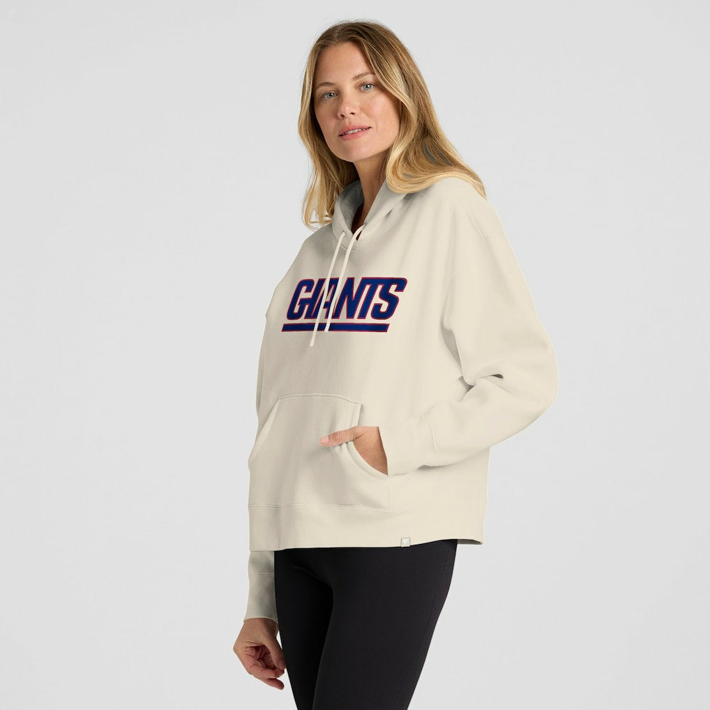 New York Giants Women's Dove Legacy Pullover Hoodie Cream - Fanatics
