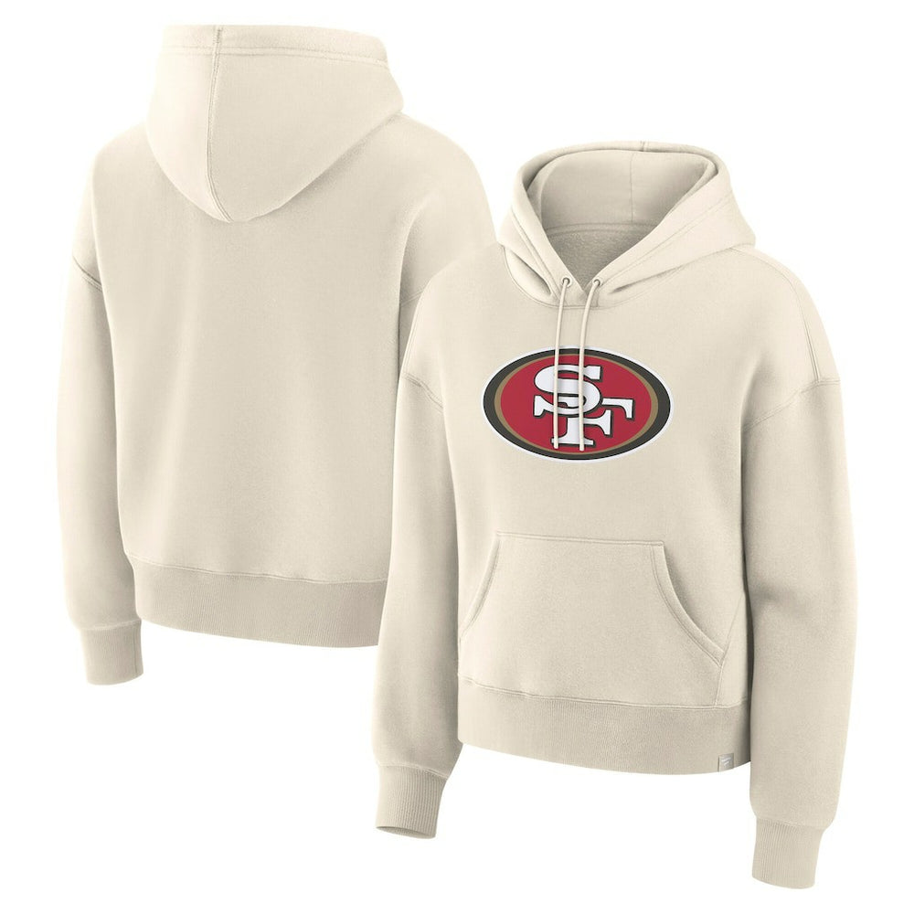 San Francisco 49ers Women's Dove Legacy Pullover Hoodie Cream - Fanatics