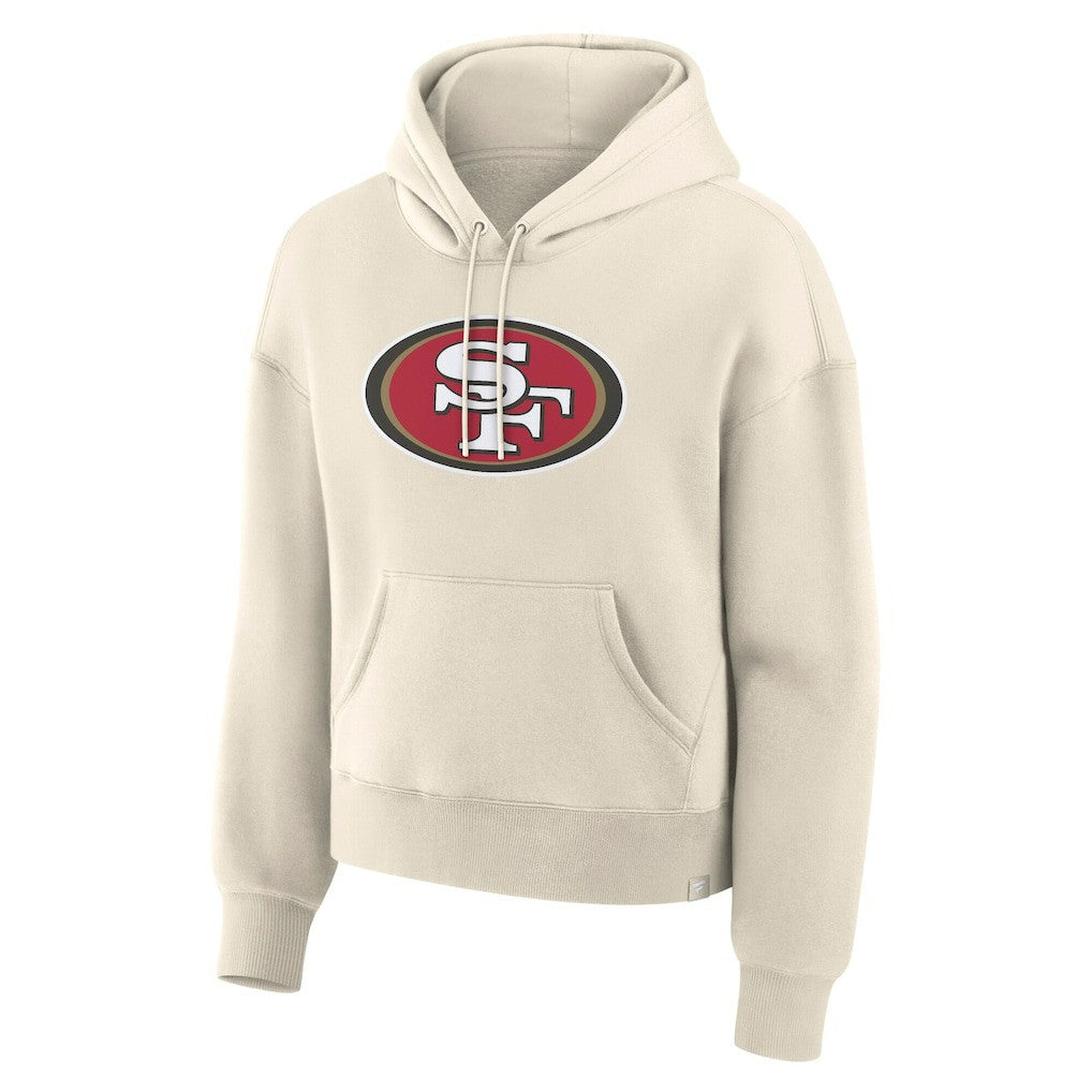 San Francisco 49ers Women's Dove Legacy Pullover Hoodie Cream - Fanatics