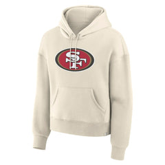 San Francisco 49ers Women's Dove Legacy Pullover Hoodie Cream - Fanatics