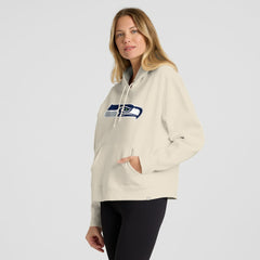 Seattle Seahawks Women's Dove Legacy Pullover Hoodie Cream - Fanatics