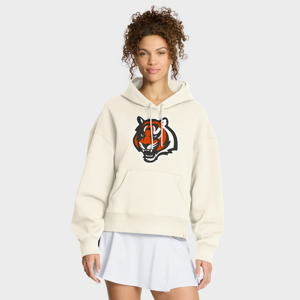 Cincinnati Bengals Women's Dove Legacy Pullover Hoodie Cream - Fanatics