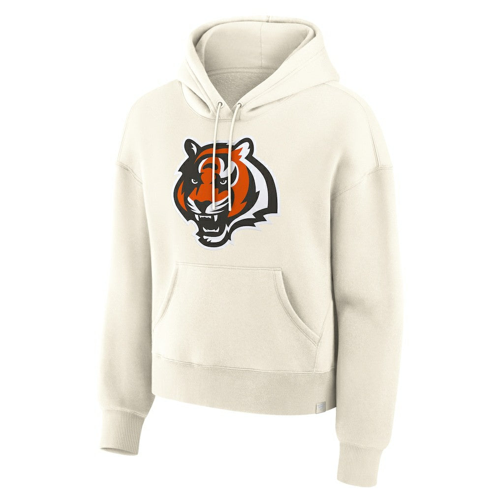Cincinnati Bengals Women's Dove Legacy Pullover Hoodie Cream - Fanatics