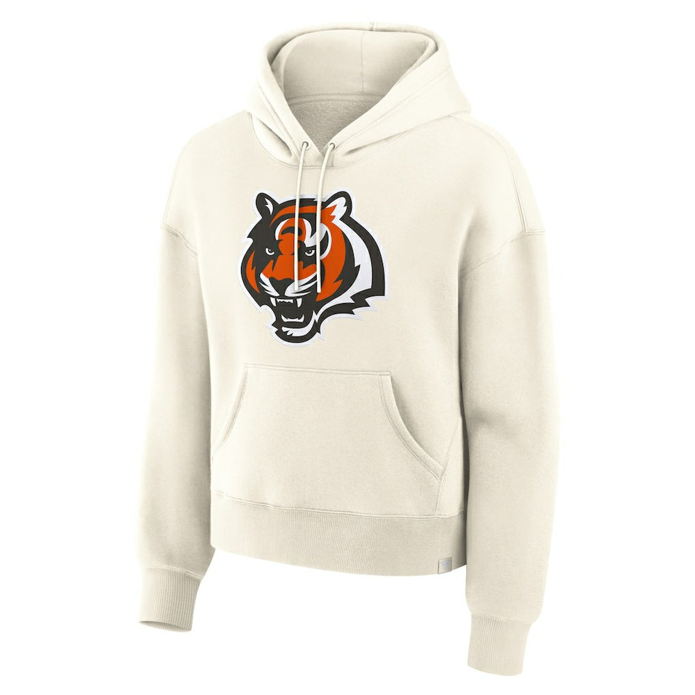 Cincinnati Bengals Women's Dove Legacy Pullover Hoodie Cream - Fanatics