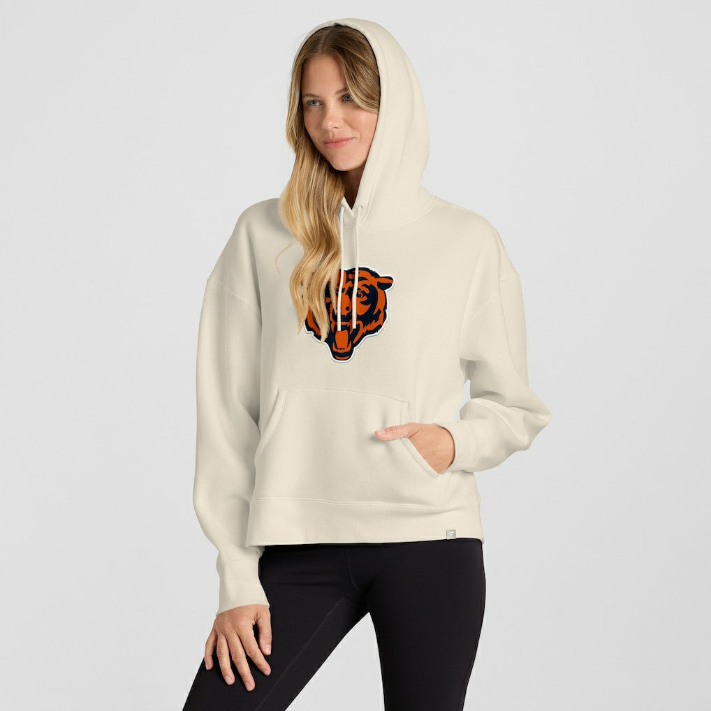 Chicago Bears Women's Dove Legacy Pullover Hoodie Cream - Fanatics