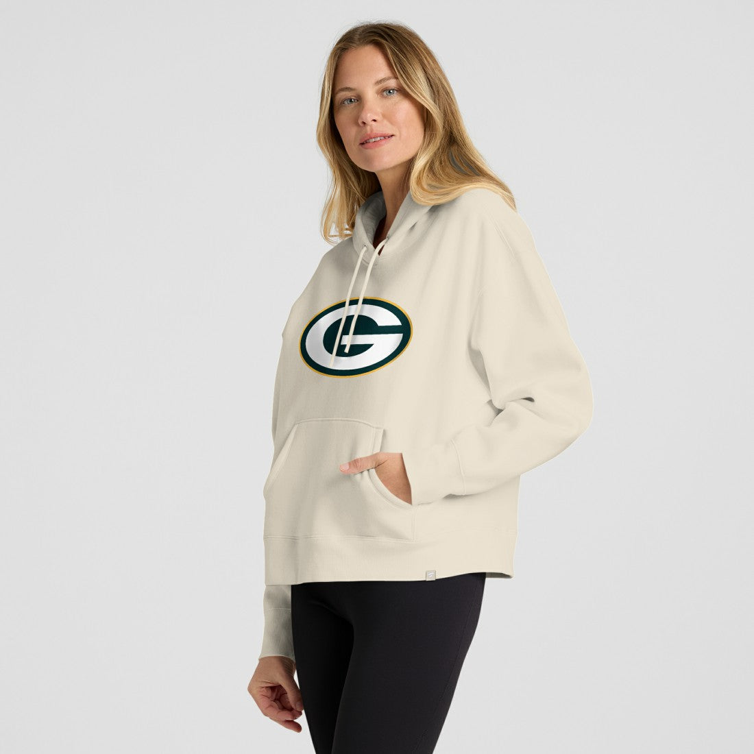 Green Bay Packers Women's Dove Legacy Pullover Hoodie Cream - Fanatics