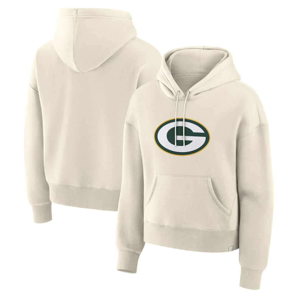Green Bay Packers Women's Dove Legacy Pullover Hoodie Cream - Fanatics