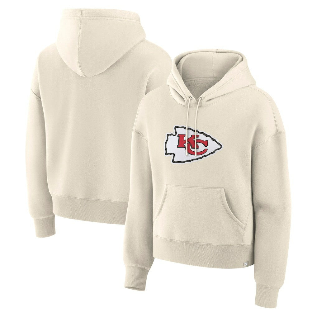Kansas City Chiefs Women's Dove Legacy Pullover Hoodie Cream - Fanatics