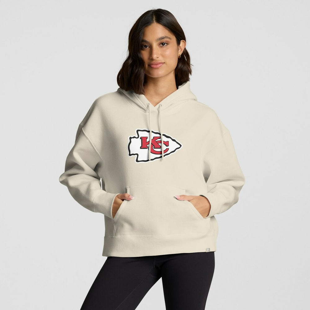 Kansas City Chiefs Women's Dove Legacy Pullover Hoodie Cream - Fanatics