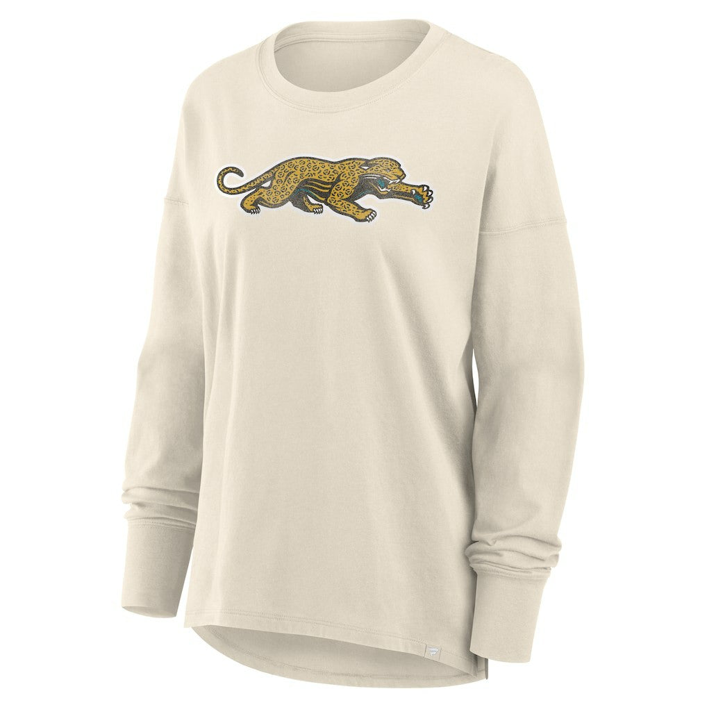 Jacksonville Jaguars Women's Dove Legacy Long Sleeve T-Shirt Cream - Fanatics