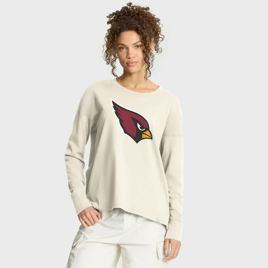 Arizona Cardinals Women's Dove Legacy Long Sleeve T-Shirt Cream - Fanatics