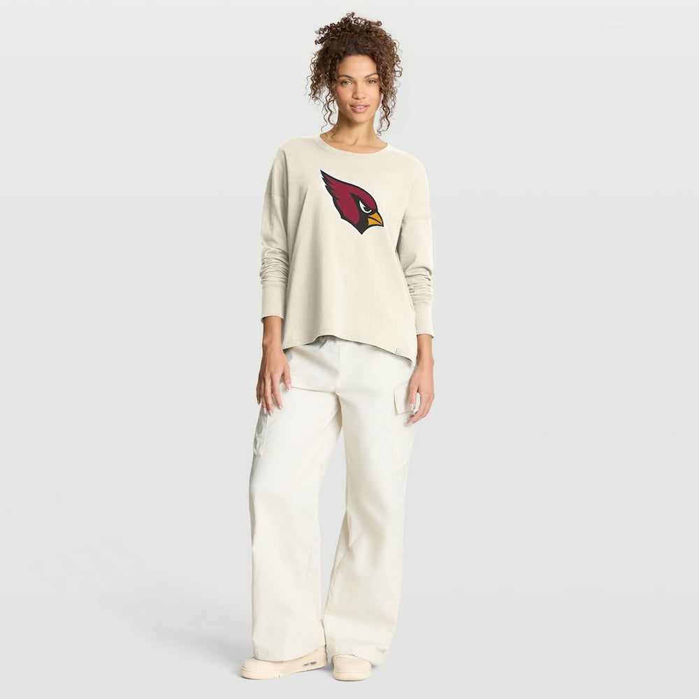 Arizona Cardinals Women's Dove Legacy Long Sleeve T-Shirt Cream - Fanatics