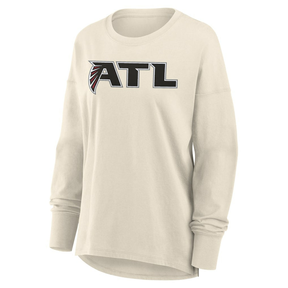 Atlanta Falcons Women's Dove Legacy Long Sleeve T-Shirt Cream - Fanatics