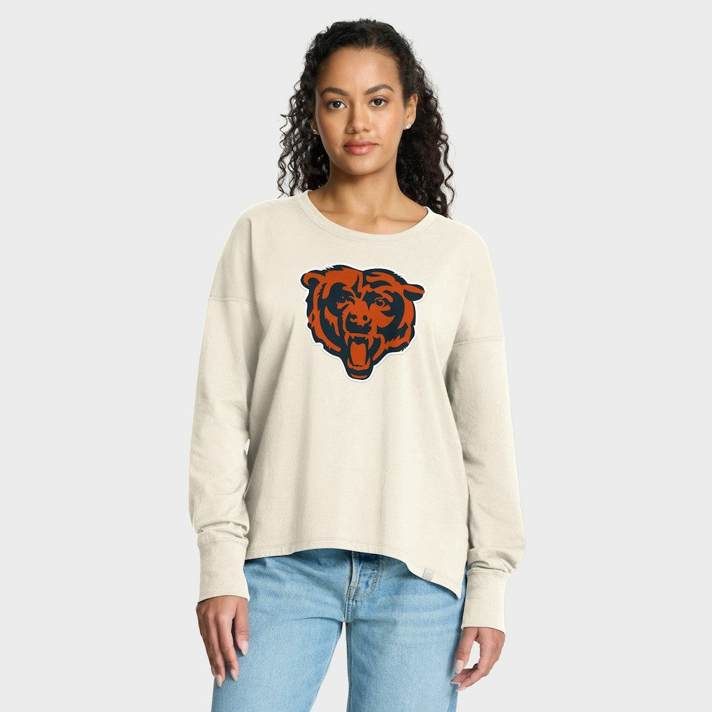 Chicago Bears Women's Dove Legacy Long Sleeve T-Shirt Cream - Fanatics