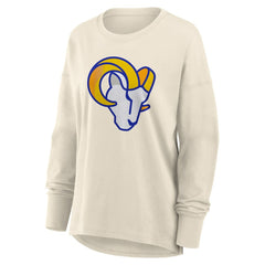 Los Angeles Rams Women's Dove Legacy Long Sleeve T-Shirt Cream - Fanatics