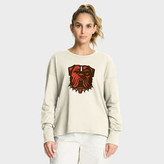Cleveland Browns Women's Dove Legacy Long Sleeve T-Shirt Cream - Fanatics