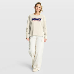 New York Giants Women's Dove Legacy Long Sleeve T-Shirt Cream - Fanatics