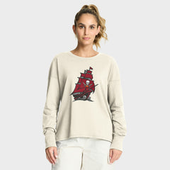 Tampa Bay Buccaneers Women's Dove Legacy Long Sleeve T-Shirt Cream - Fanatics
