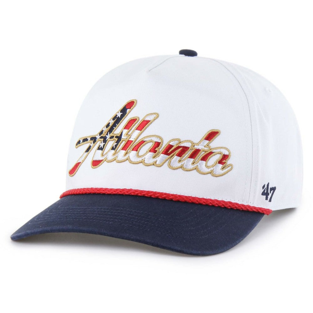 Atlanta Braves '47 Patriotic Overhand Hitch Adjustable Hat Sale