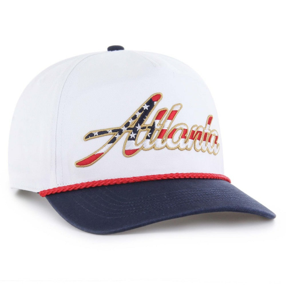 Atlanta Braves '47 Patriotic Overhand Hitch Adjustable Hat Sale