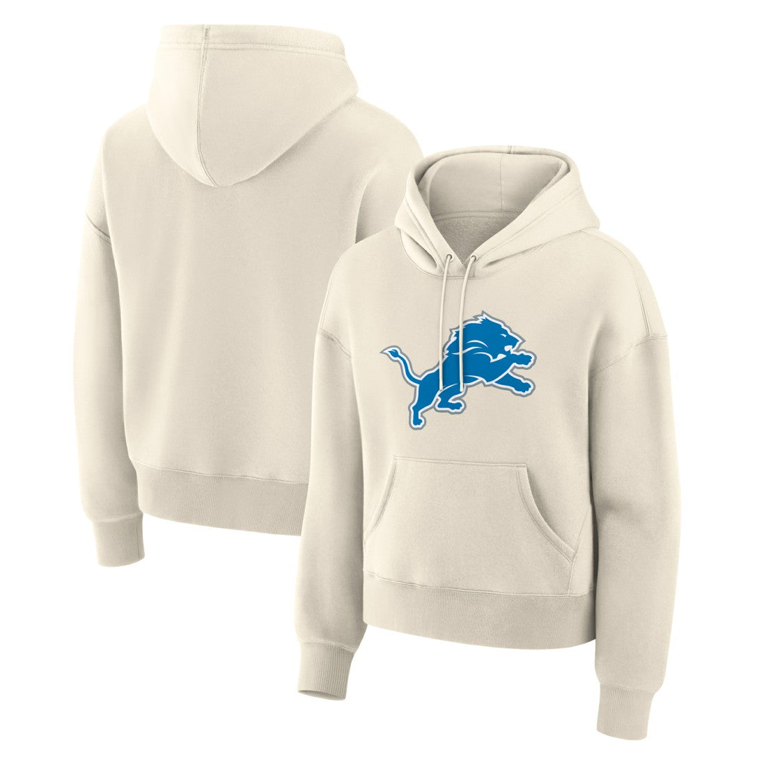 Detroit Lions Women's Dove Legacy Pullover Hoodie Cream - Fanatics