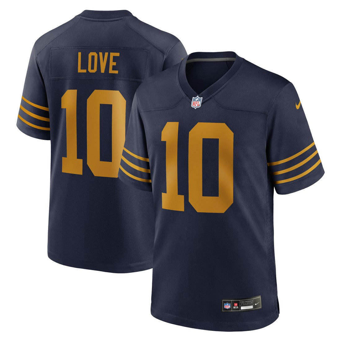 Jordan Love Green Bay Packers The 1923 Classic Game Jersey Navy - Nike