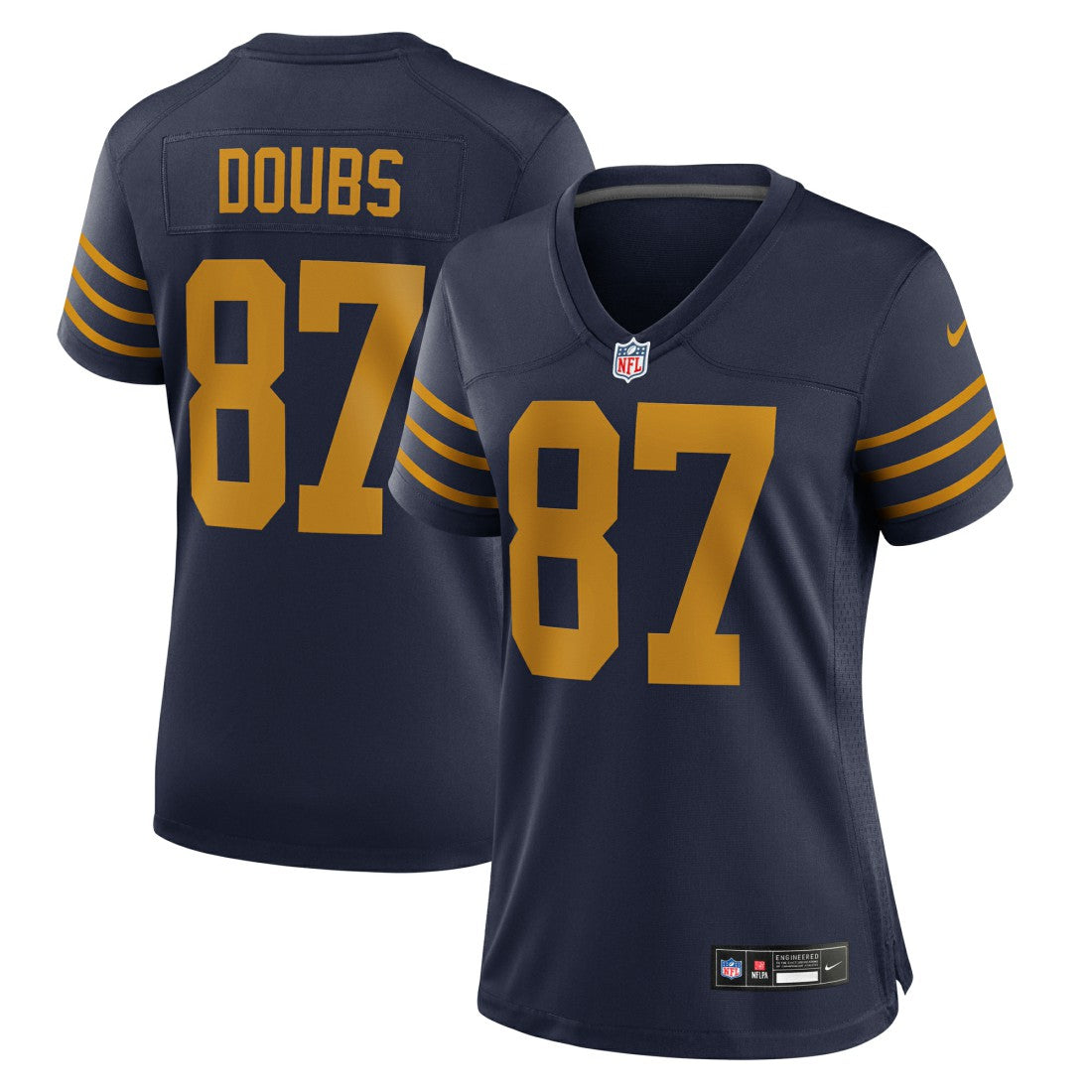 Romeo Doubs Green Bay Packers Women's The 1923 Classic Game Jersey Navy - Nike
