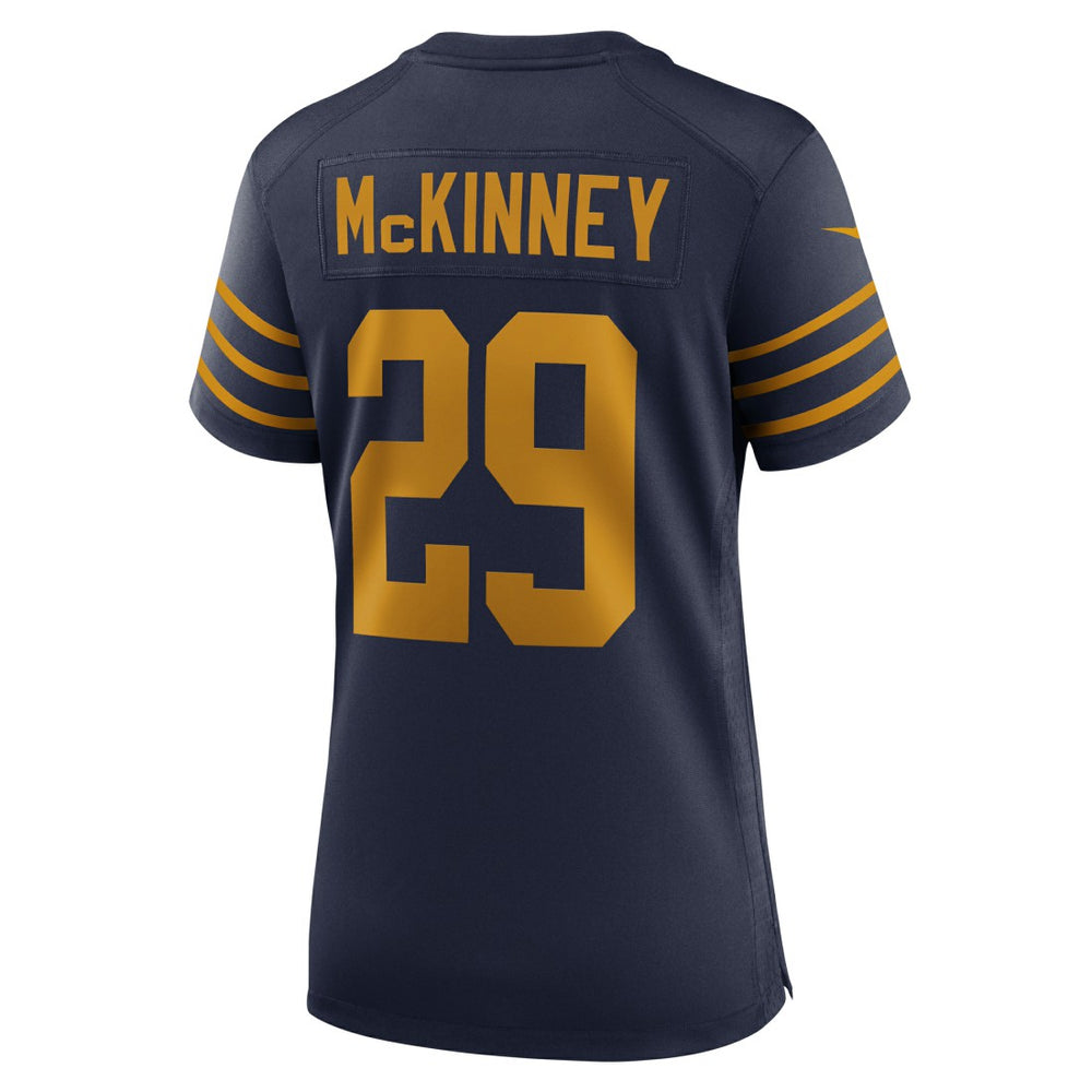 Xavier McKinney Green Bay Packers Women's The 1923 Classic Game Jersey Navy - Nike