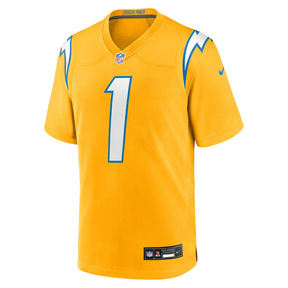 Quentin Johnston Los Angeles Chargers Alternate Charger Power Game Player Jersey Gold - Nike